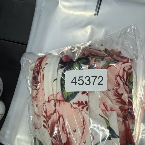 LulaRoe Dress Women L Large White Floral Sheath Midi Sleeveless Round Neck - Picture 7 of 7